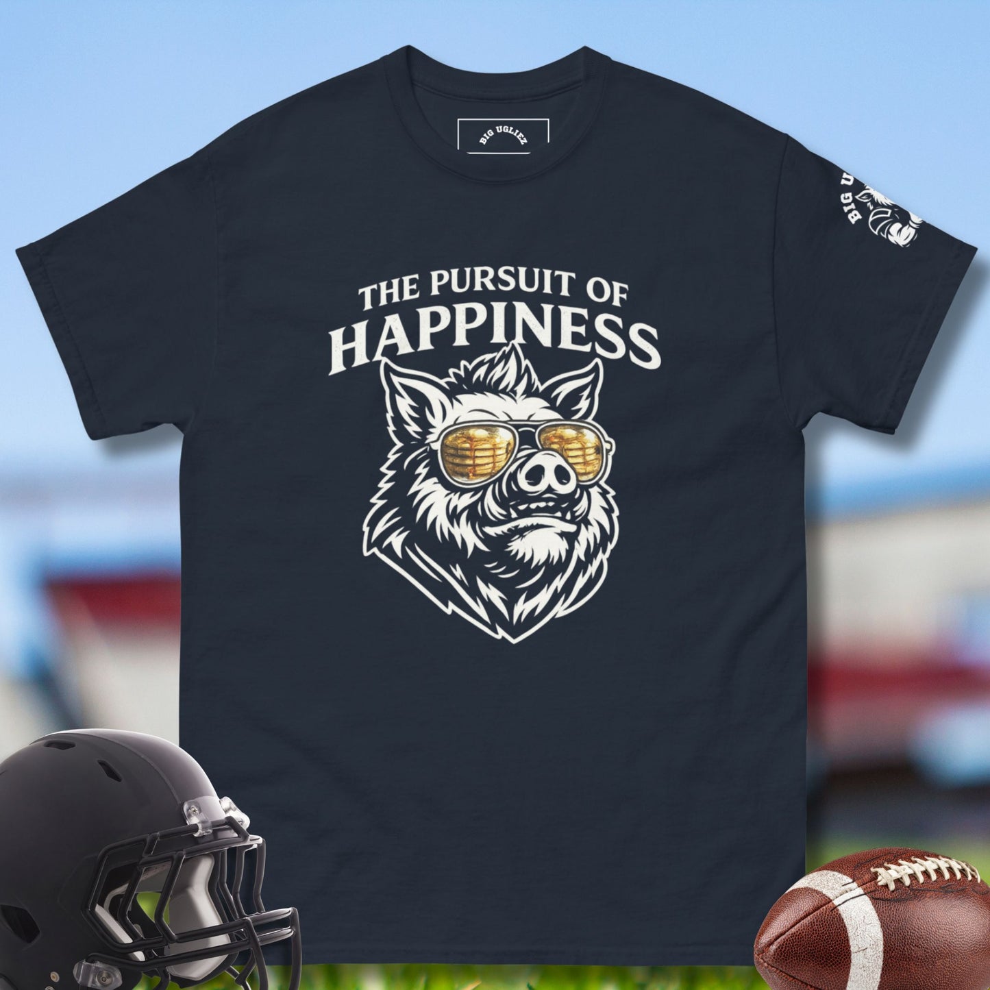 The Pursuit of Happiness O-lineman T-shirt in blue