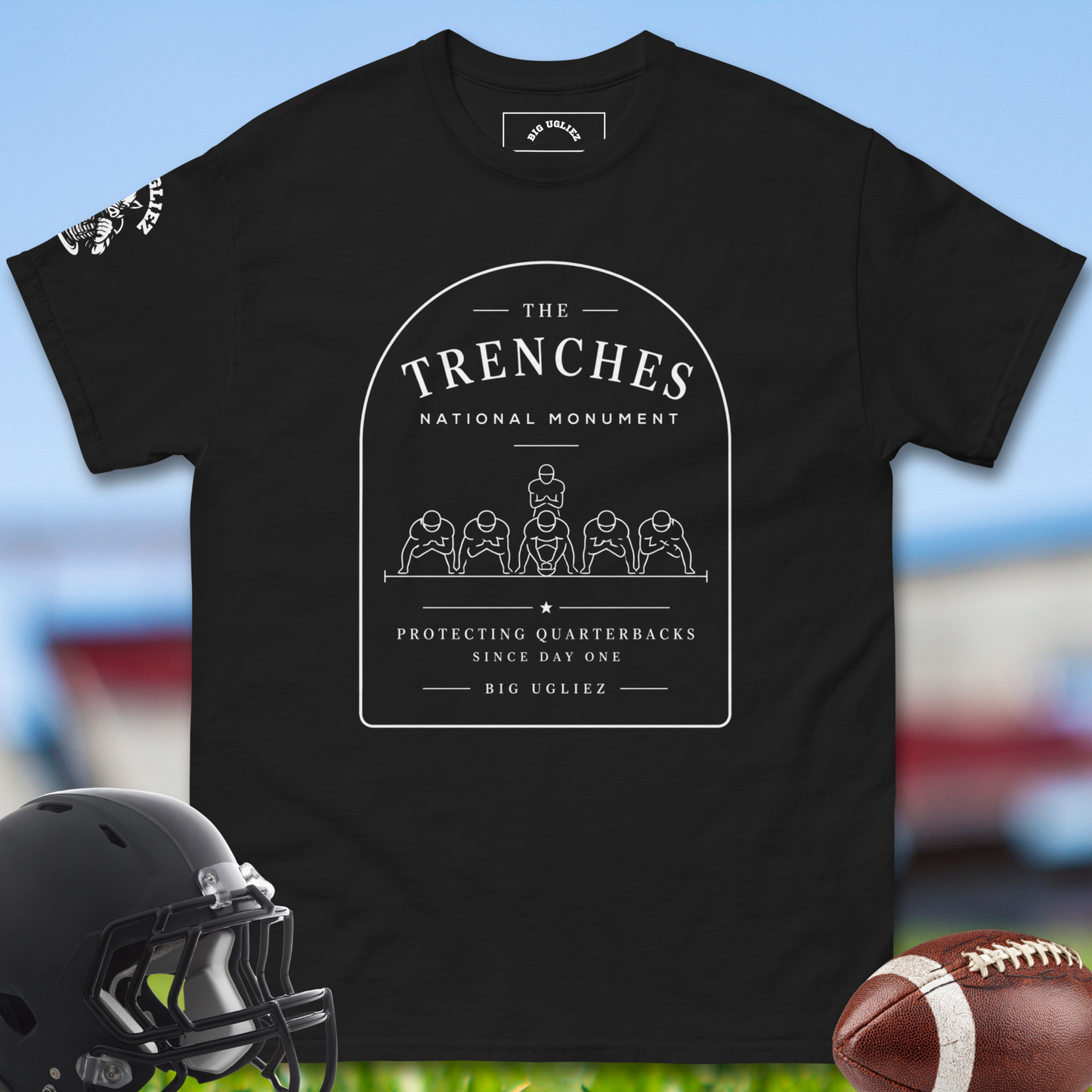 The Trenches National Monument Tshirt in black