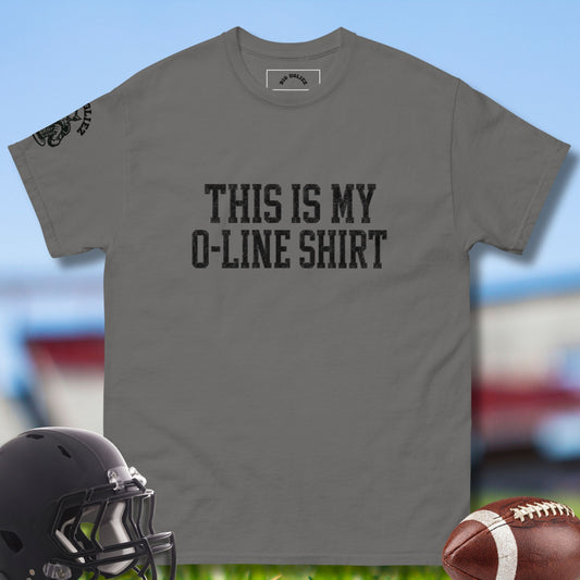 This is my Oline Shirt in charcoal