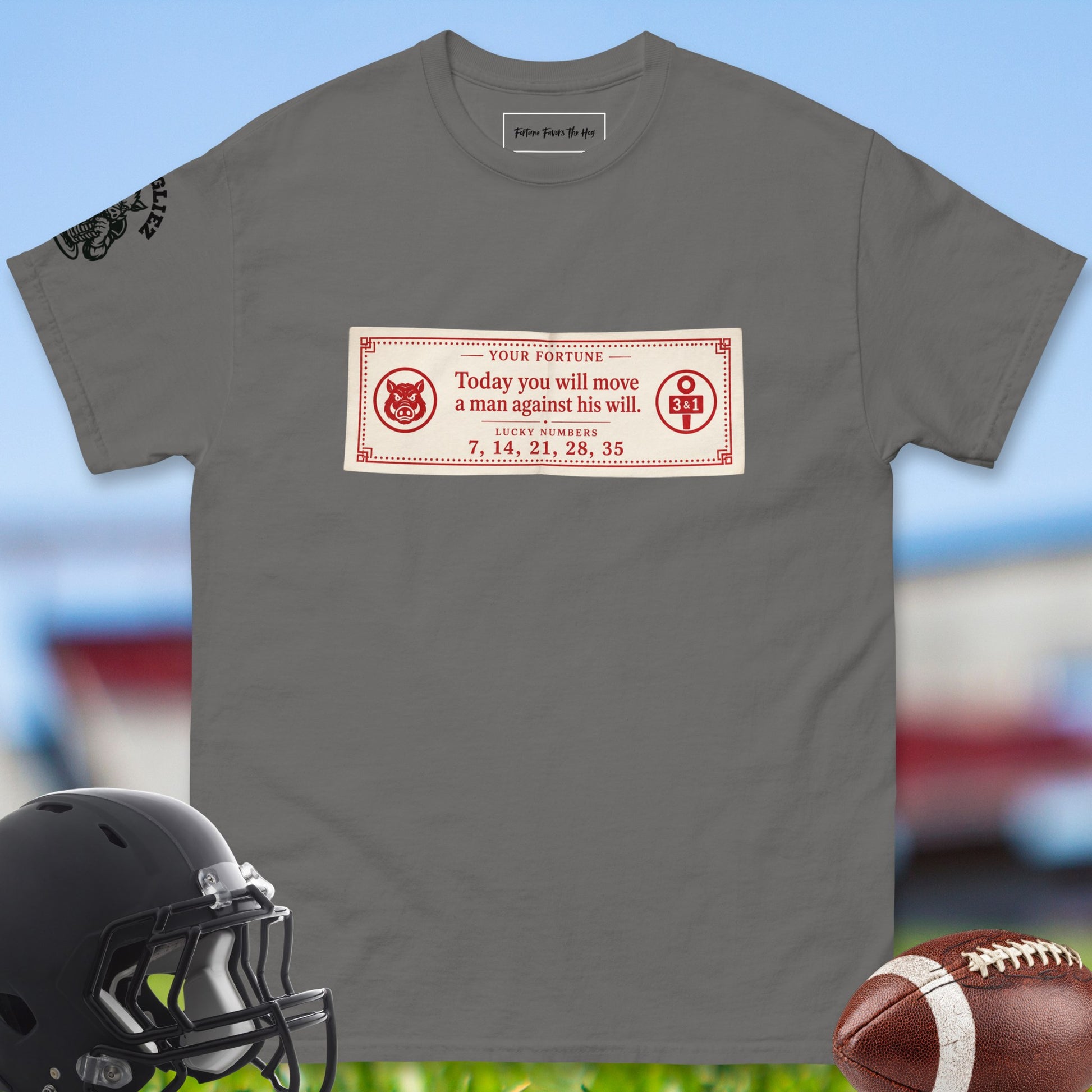 Today_You_Will_Move_A_Man_Against_His_Will_T-shirt_for_Offensive_Lineman_in_Charcoal
