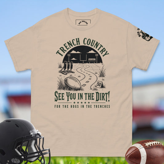 Trench_Country_T-shirt_for_Offensive_Lineman_in_Sand