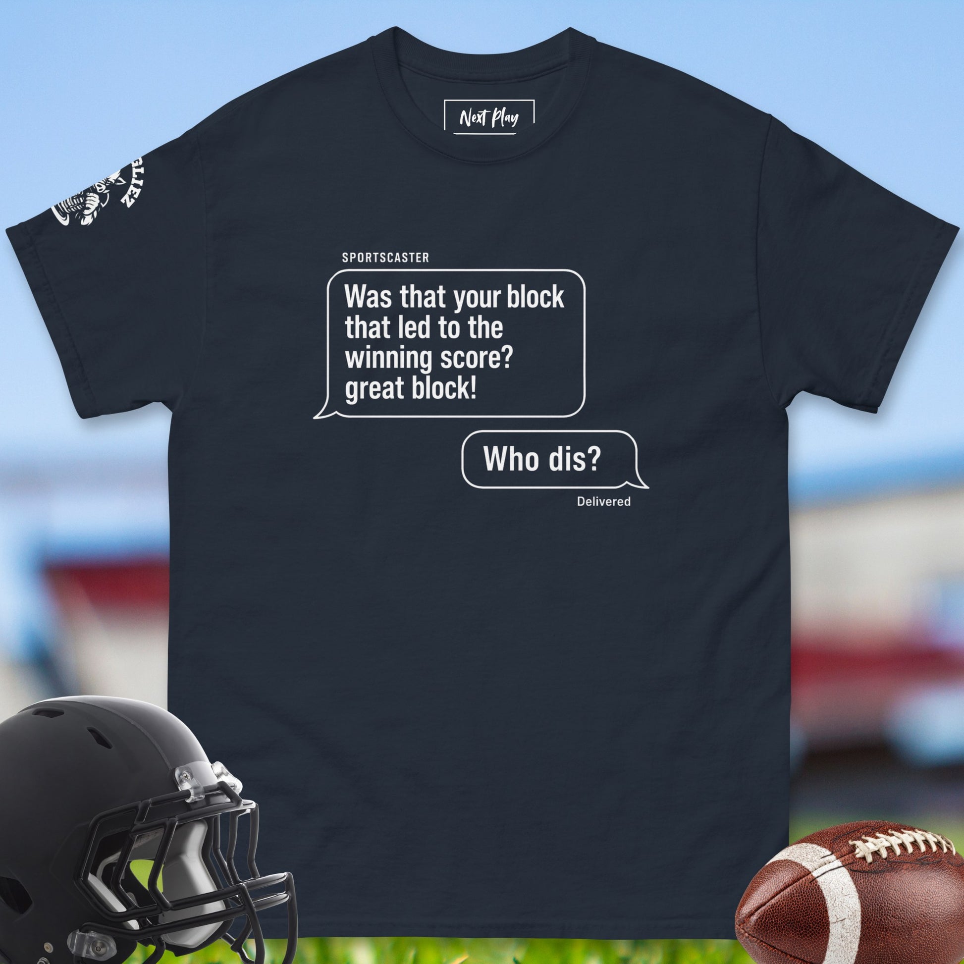 Was_That_Your_Block_That_Led_To_The_Winning_Score_Great_Block_T-shirt_for_Offensive_Lineman_in_Navy
