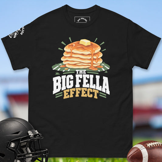 Big Fella Effect offensive lineman t-shirt in Black by Big Ugliez