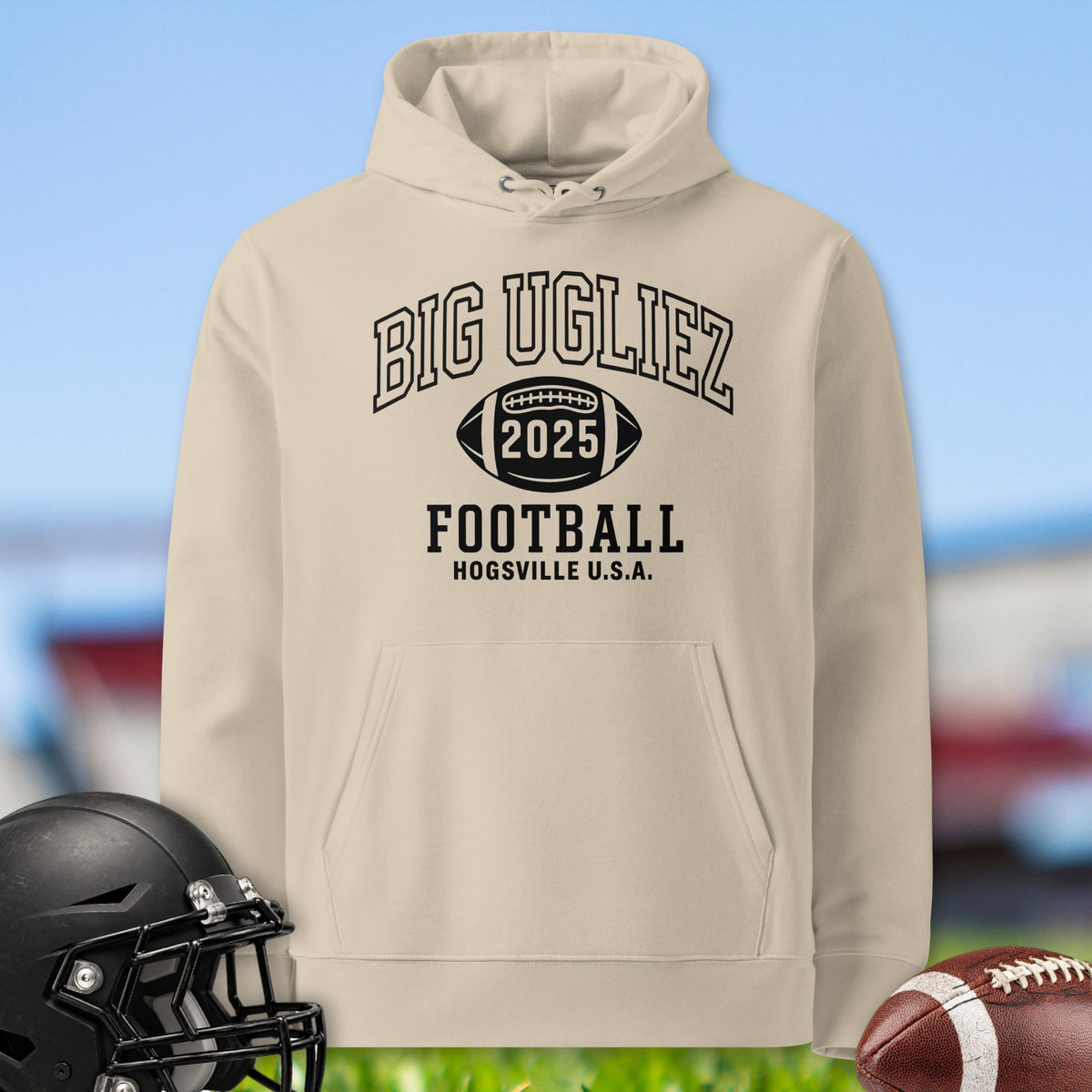 big-ugliez-football-hogsville-usa-offensive-linemen-hoodies-by-big-ugliez-in-desert-dust