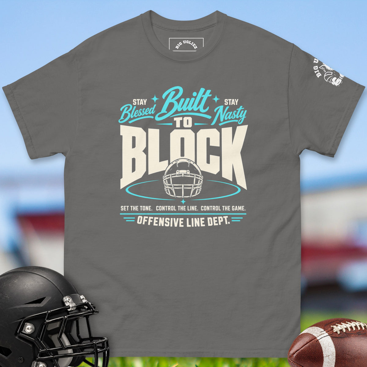 built-to-block-offensive-line-dept-offensive-linemen-t-shirts-by-big-ugliez-in-charcoal
