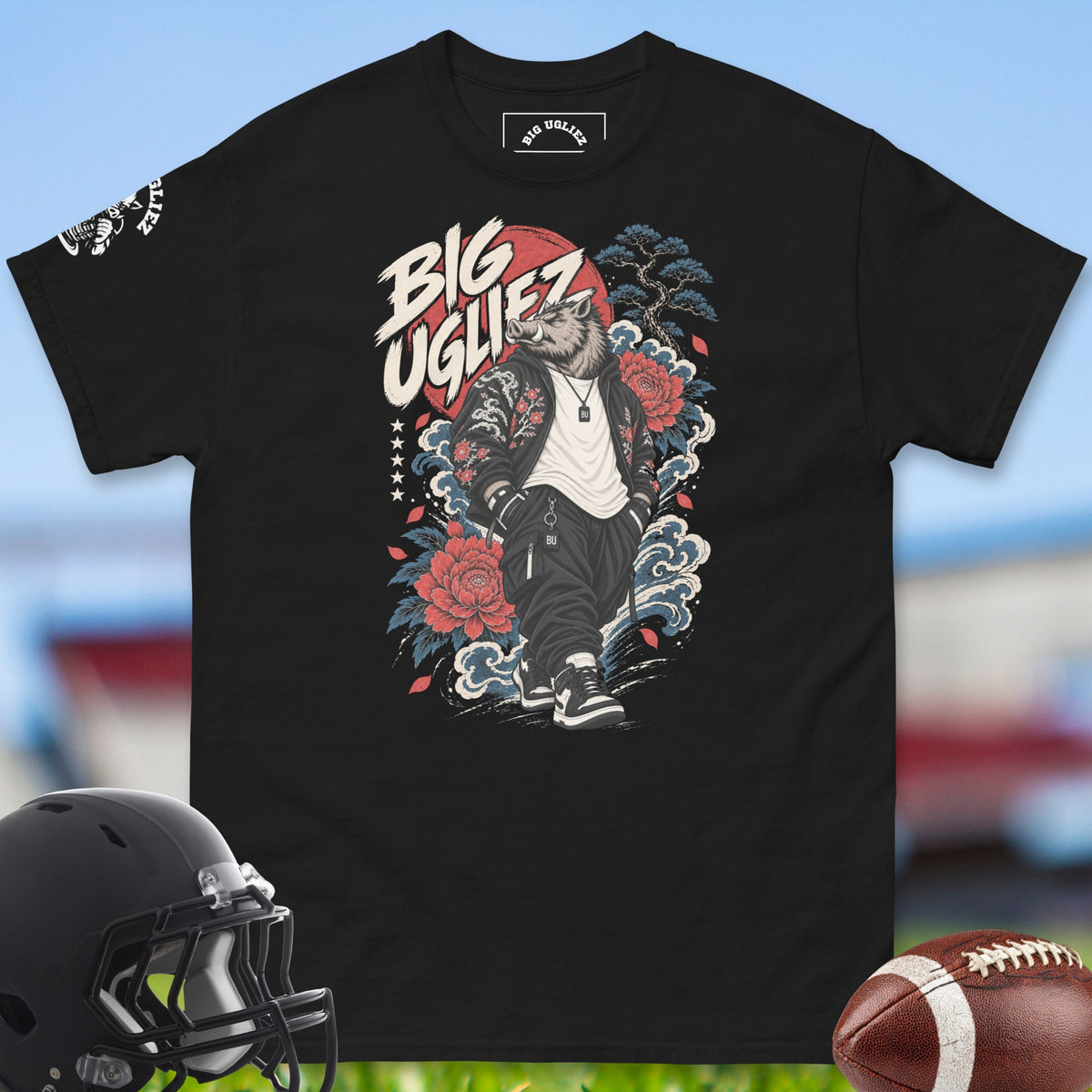 civilian-mode-offensive-linemen-t-shirts-by-big-ugliez-in-black
