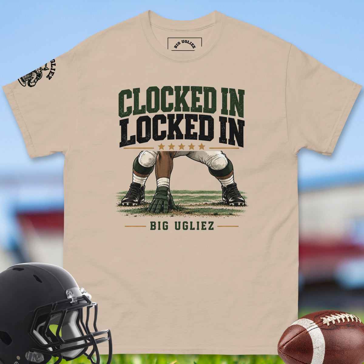 clocked-in-locked-in-offensive-linemen-t-shirts-by-big-ugliez-in-sand