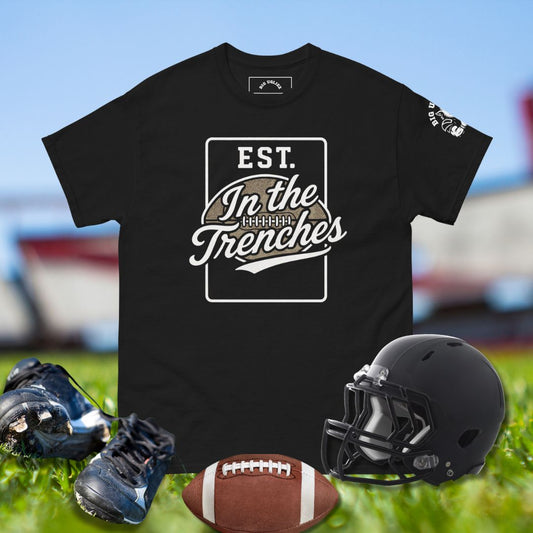 Est. In the Trenches Vintage Football Tee