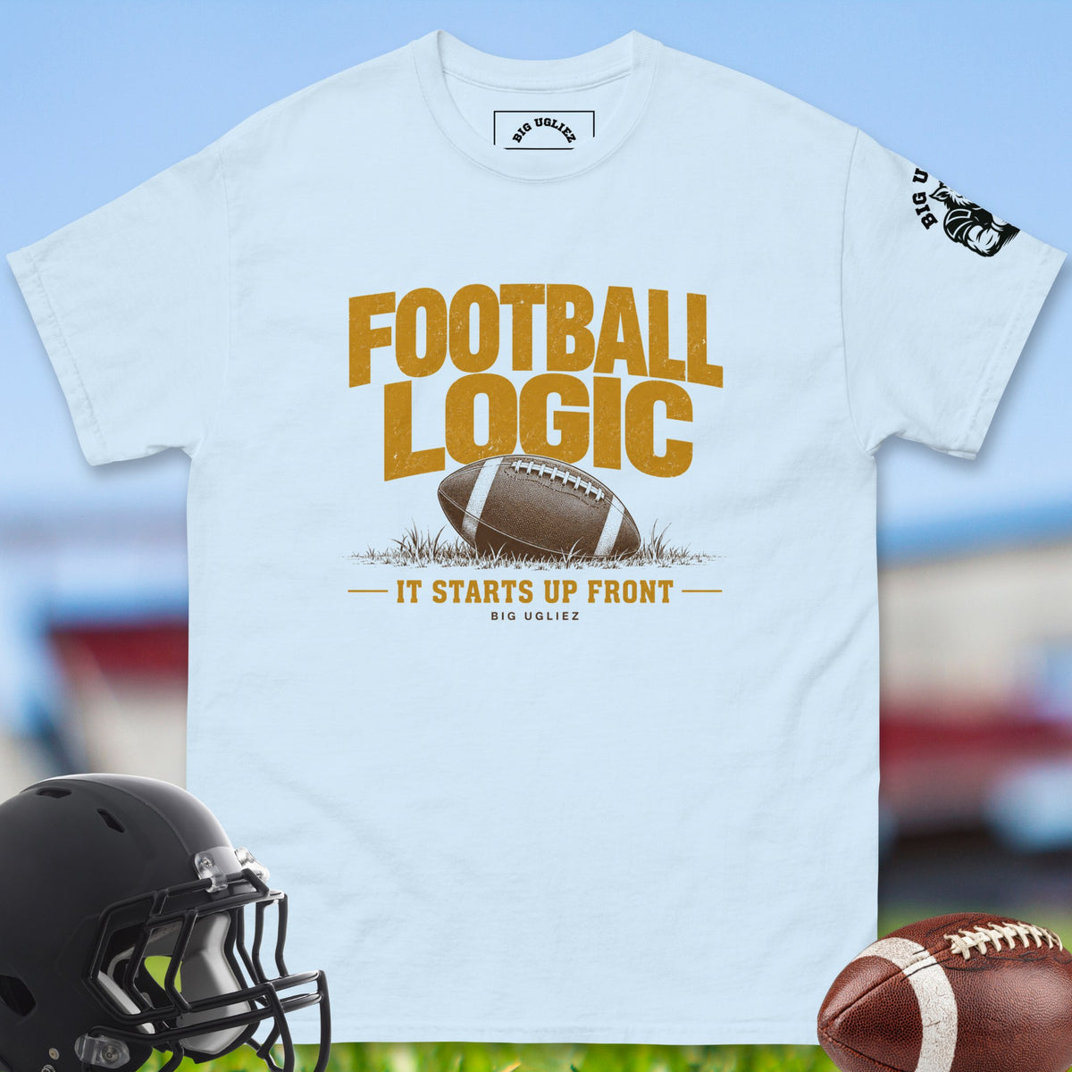 football-logic-offensive-linemen-t-shirts-by-big-ugliez-in-light-blue