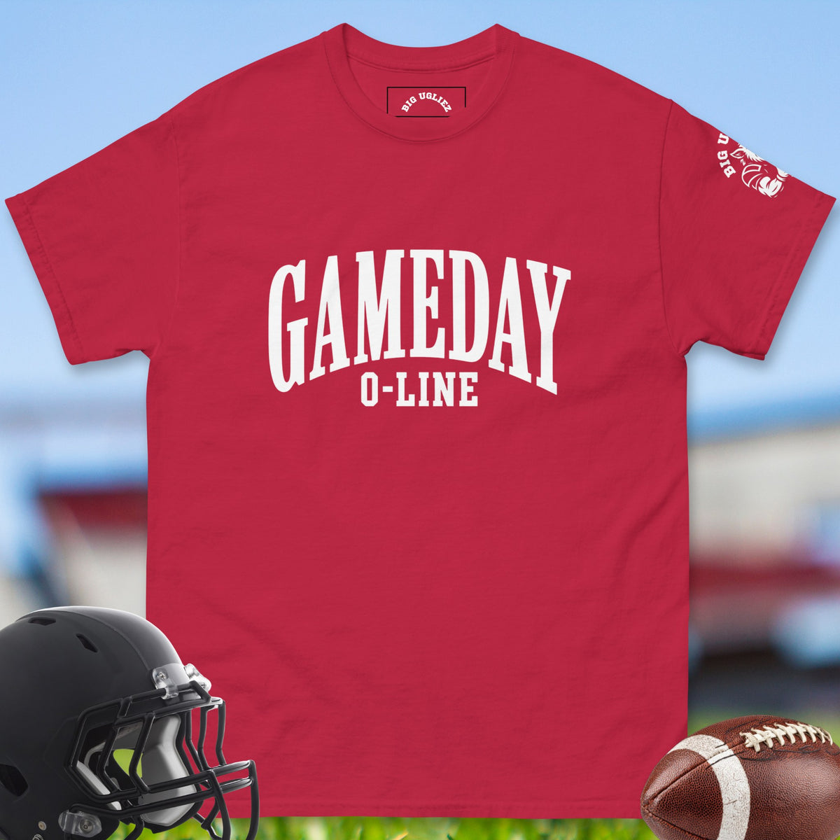 gameday-o-line-offensive-linemen-t-shirts-by-big-ugliez-in-cardinal