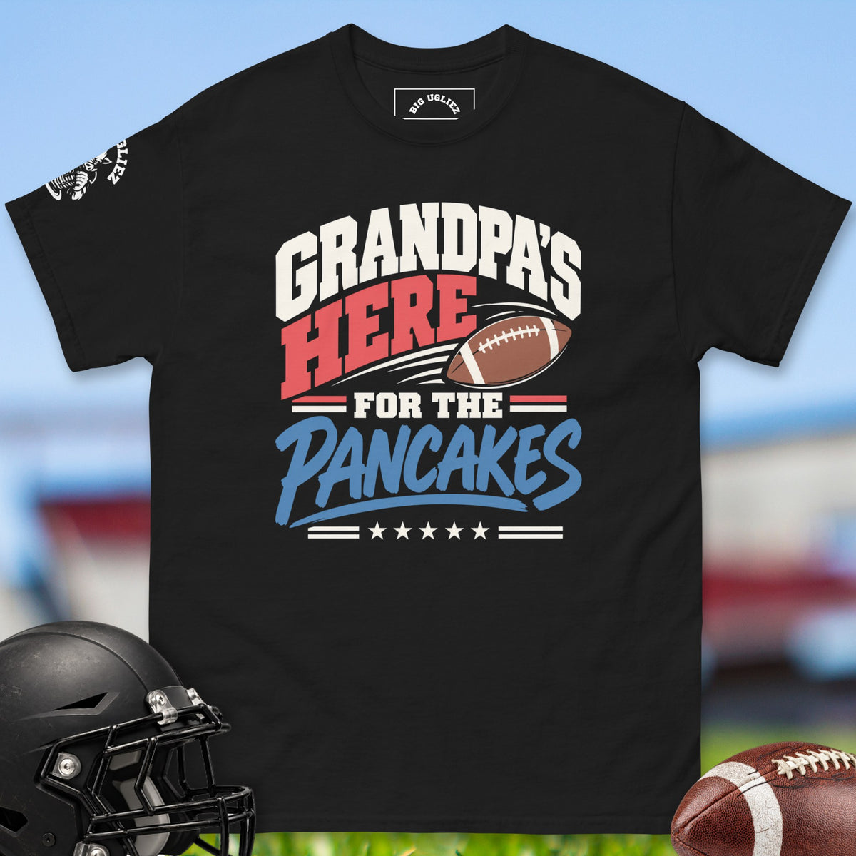grandpas-here-for-the-pancakes-offensive-linemen-t-shirts-by-big-ugliez-in-black