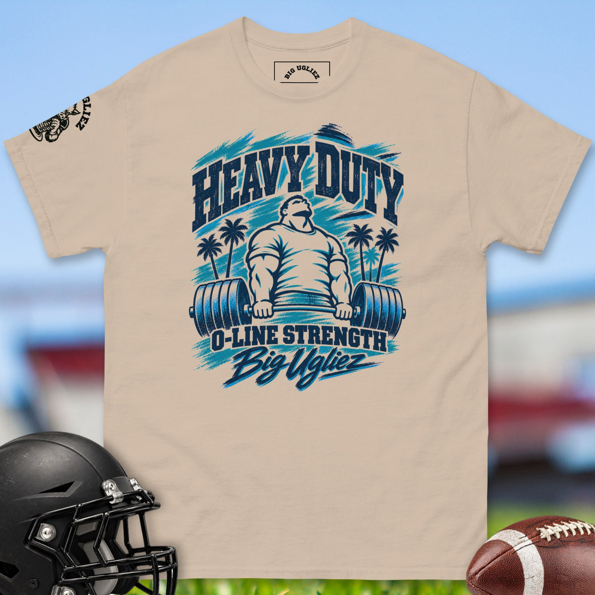 heavy-duty-o-line-strength-offensive-linemen-t-shirts-by-big-ugliez-in-sand