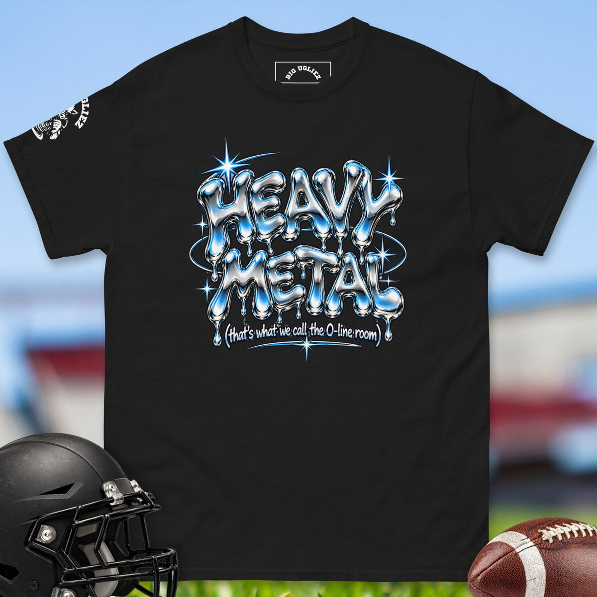 heavy-metal-offensive-linemen-t-shirts-by-big-ugliez-in-black