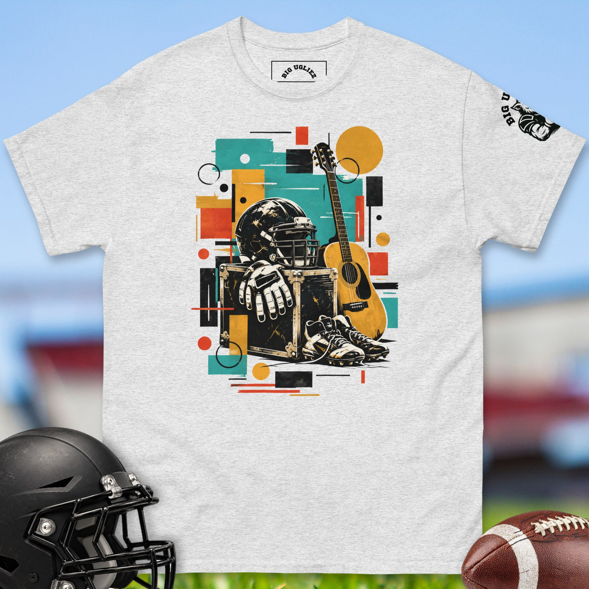 helmet-and-guitar-offensive-linemen-t-shirts-by-big-ugliez-in-ash
