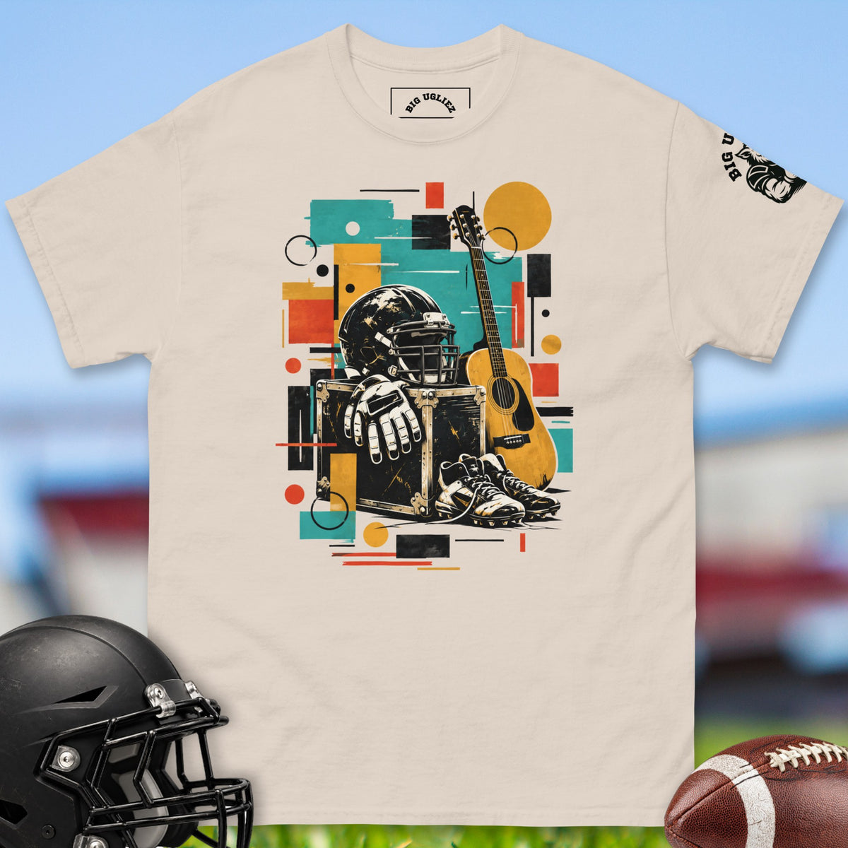 helmet-and-guitar-offensive-linemen-t-shirts-by-big-ugliez-in-natural