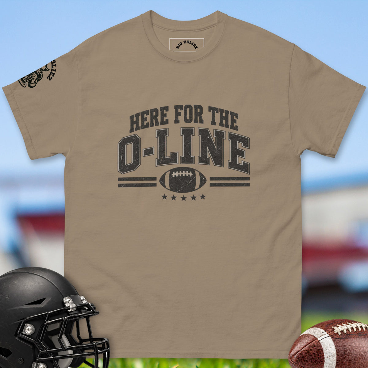 here-for-the-o-line-offensive-linemen-t-shirts-by-big-ugliez-in-brown-savana