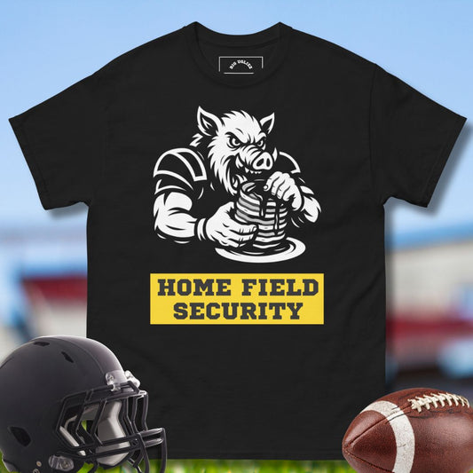 Offensive Line Football Tshirt with Home Field Security design