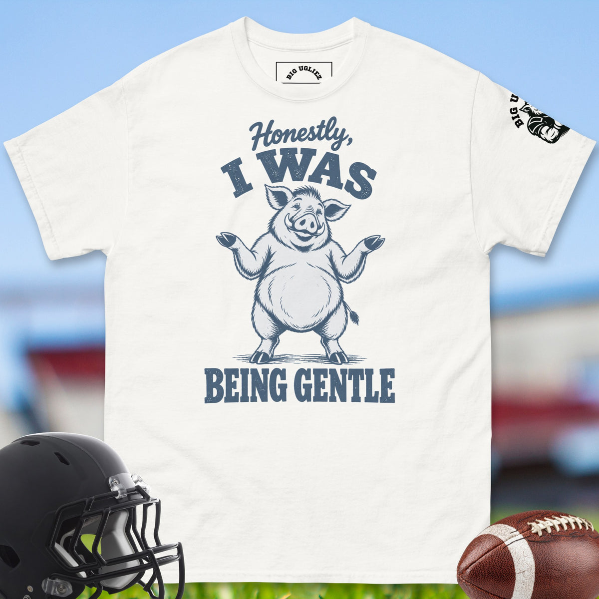 honestly-i-was-being-gentle-offensive-linemen-t-shirts-by-big-ugliez-in-white