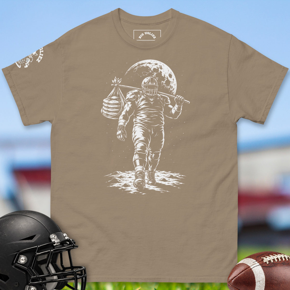 lineman-on-the-moon-offensive-linemen-t-shirts-by-big-ugliez-in-brown-savana
