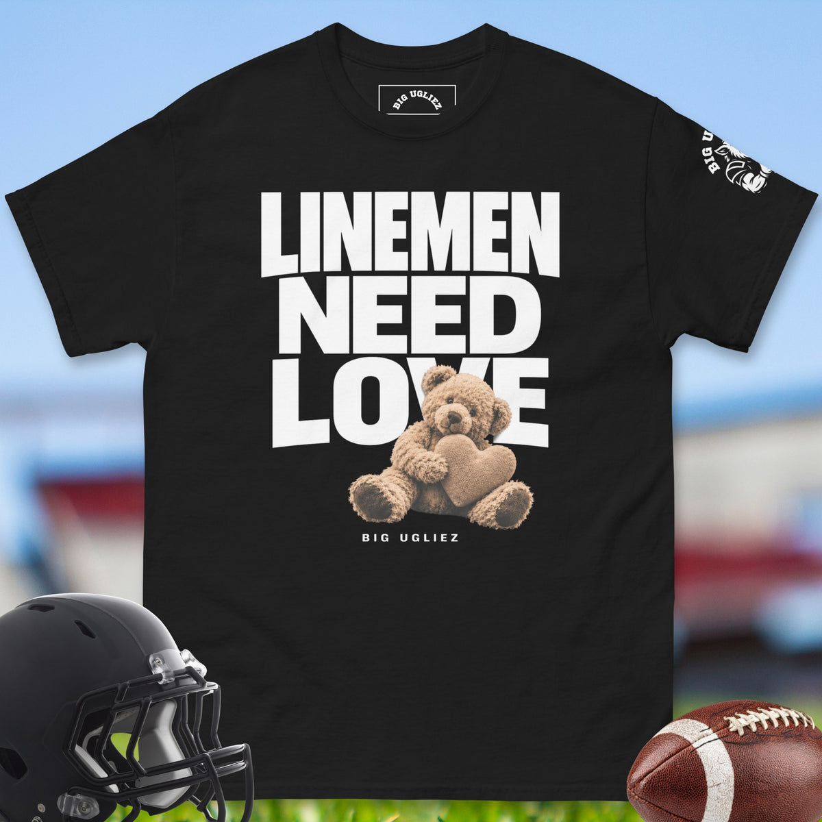 linemen-need-love-offensive-linemen-t-shirts-by-big-ugliez-in-black
