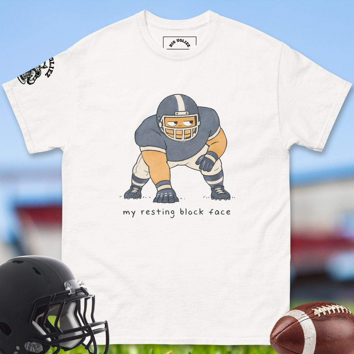 my-resting-block-face-offensive-linemen-t-shirts-by-big-ugliez-in-white