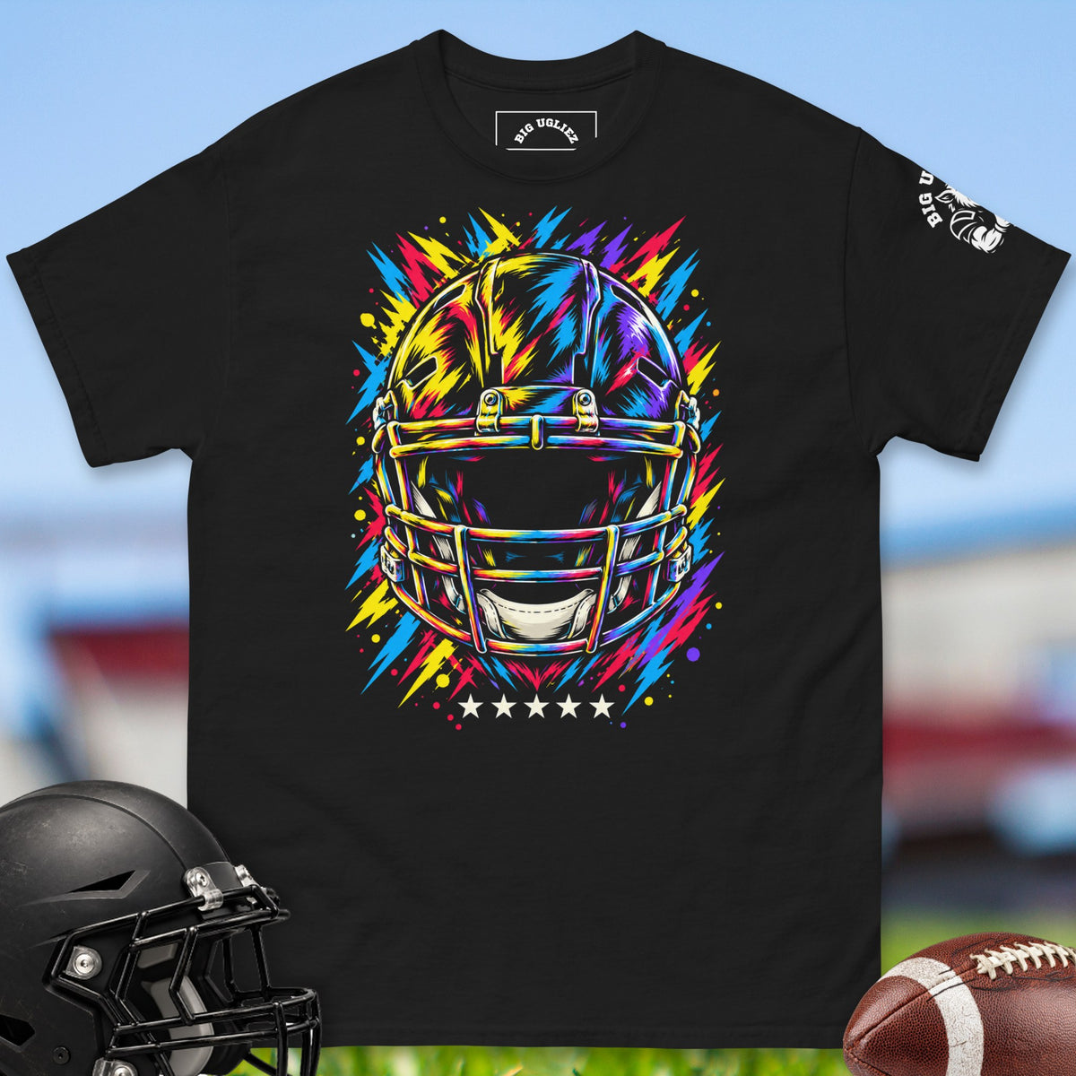 neon-lineman-helmet-offensive-linemen-t-shirts-by-big-ugliez-in-black