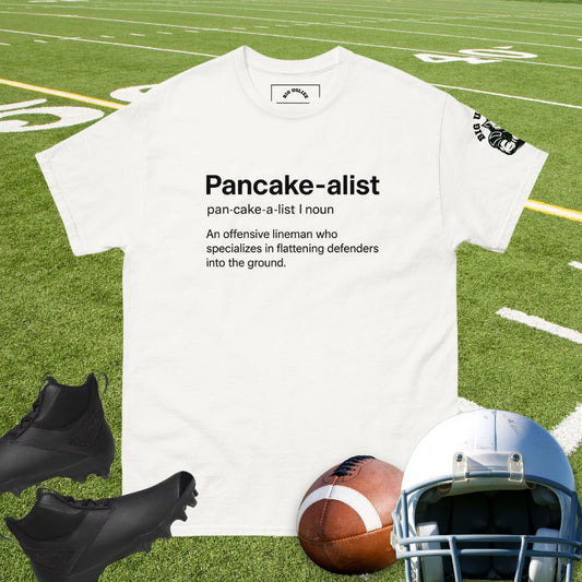 Pancake-alist t-shirt definition design for offensive linemen