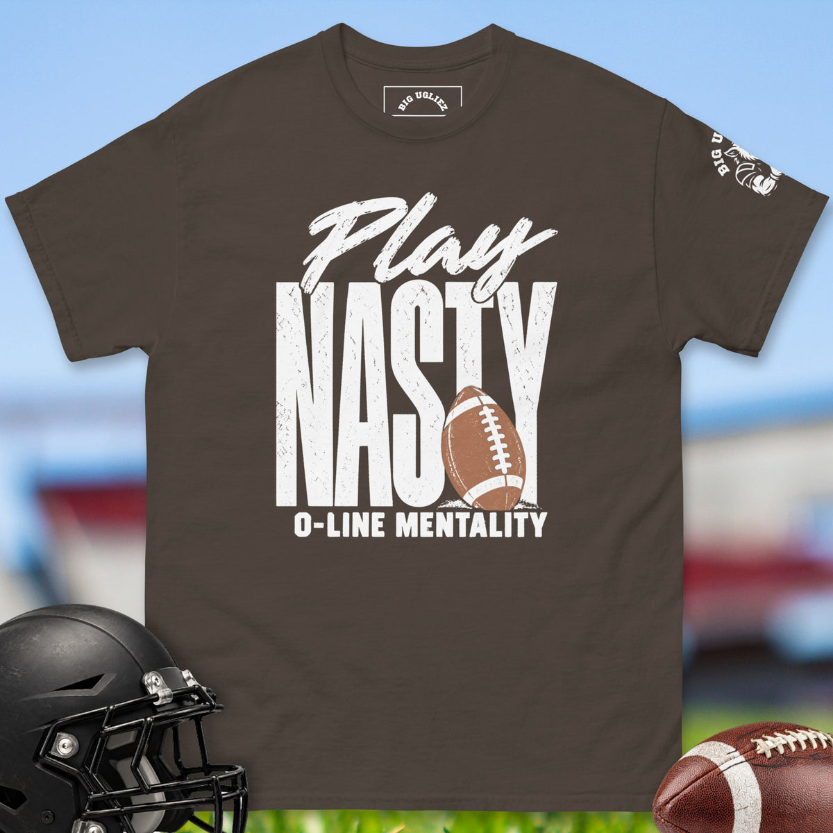 play-nasty-offensive-linemen-t-shirts-by-big-ugliez-in-dark-chocolate