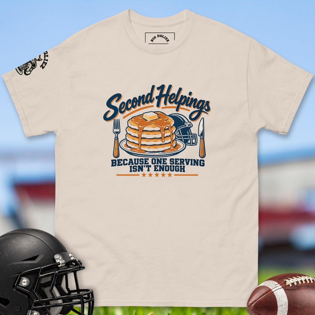 second-helpings-offensive-linemen-t-shirts-by-big-ugliez-in-natural