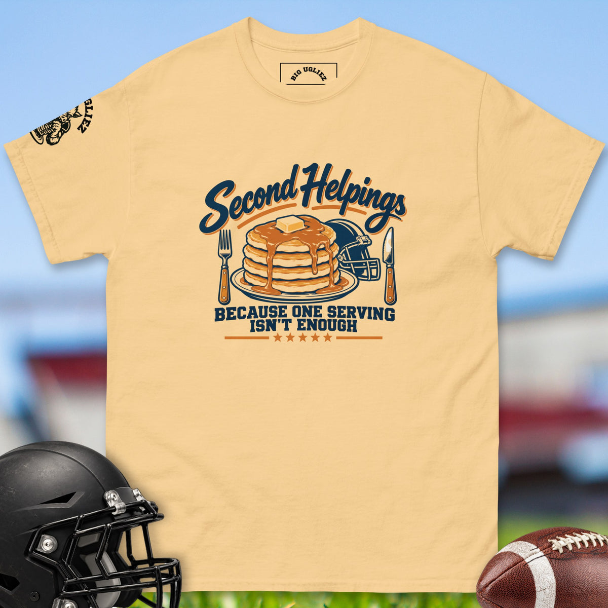 second-helpings-offensive-linemen-t-shirts-by-big-ugliez-in-yellow-haze