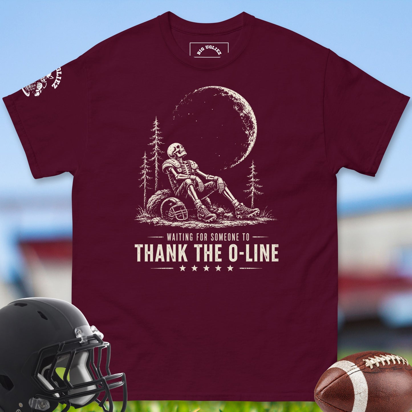 thank-the-o-line-offensive-linemen-t-shirts-by-big-ugliez-in-maroon