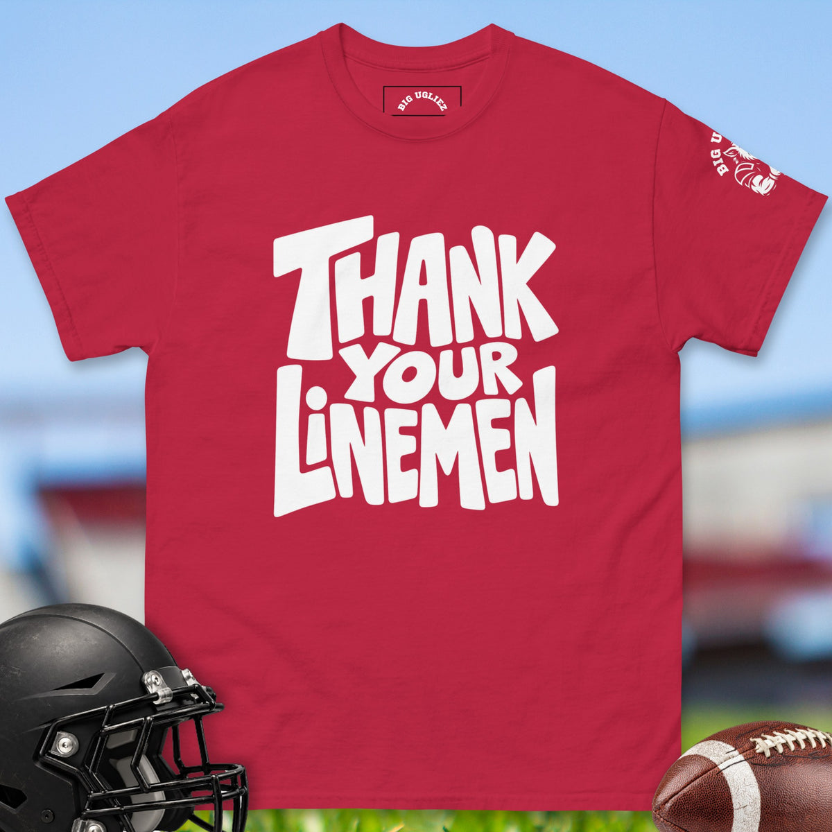 thank-your-linemen-offensive-linemen-t-shirts-by-big-ugliez-in-cardinal