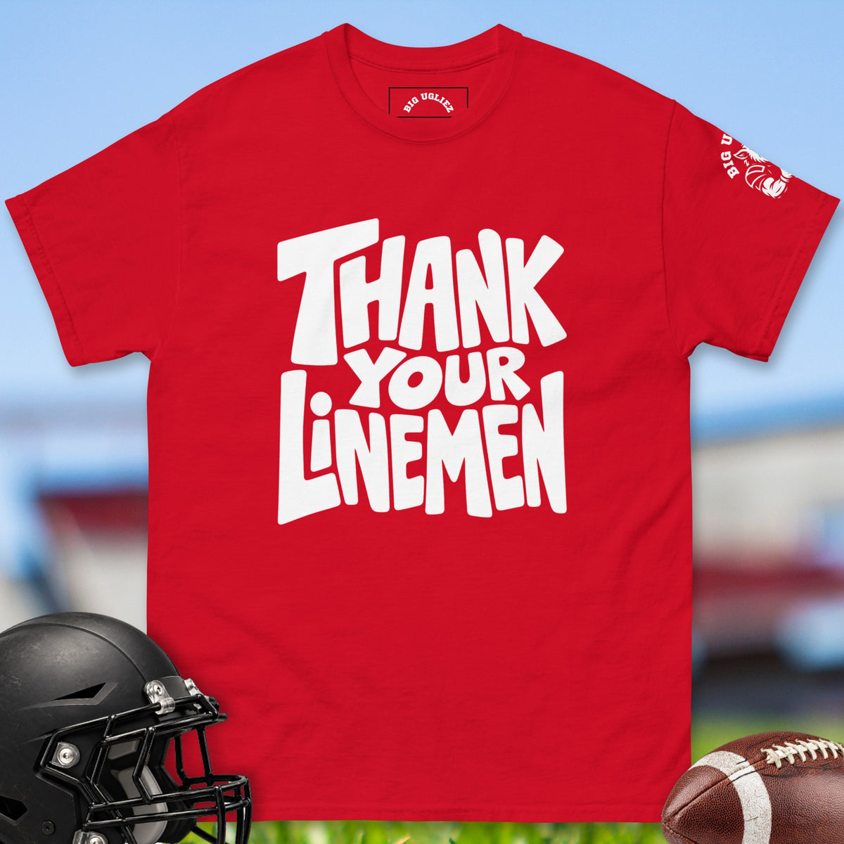 thank-your-linemen-offensive-linemen-t-shirts-by-big-ugliez-in-red