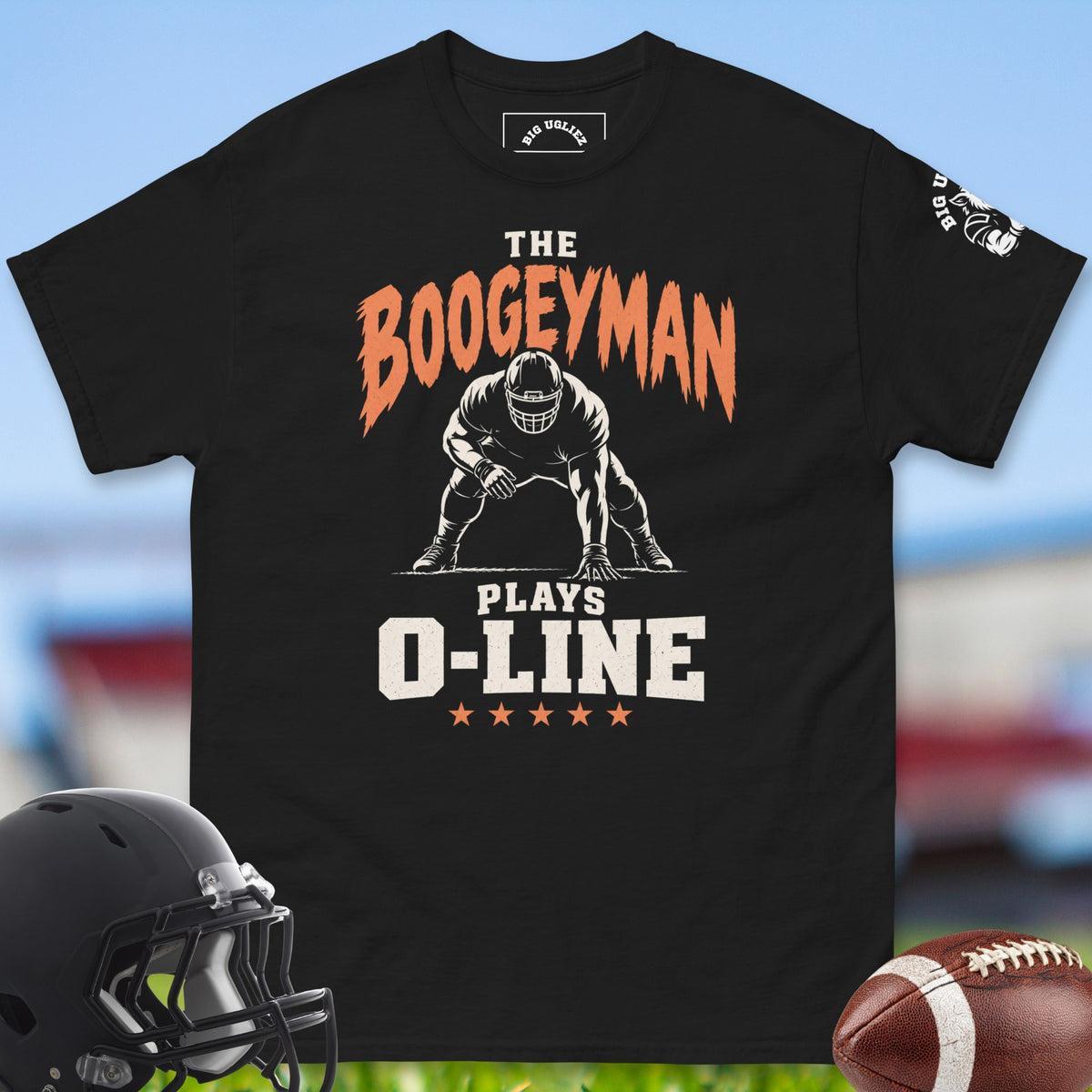 the-boogeyman-plays-o-line-offensive-linemen-t-shirts-by-big-ugliez-in-black