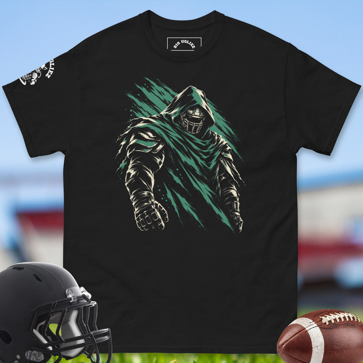 the-cloaked-lineman-offensive-linemen-t-shirts-by-big-ugliez-in-black