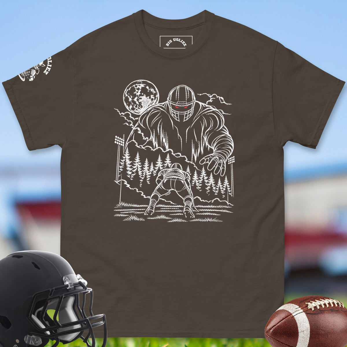 the-towering-o-lineman-offensive-linemen-t-shirts-by-big-ugliez-in-dark-chocolate