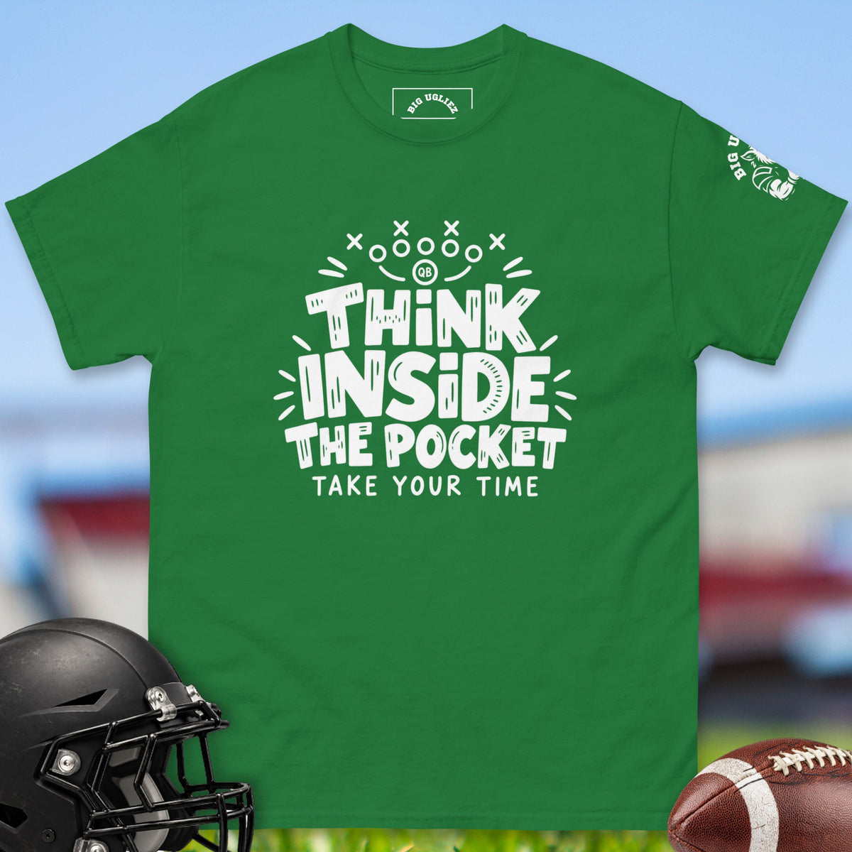 think-inside-the-pocket-offensive-linemen-t-shirts-by-big-ugliez-in-turf-green