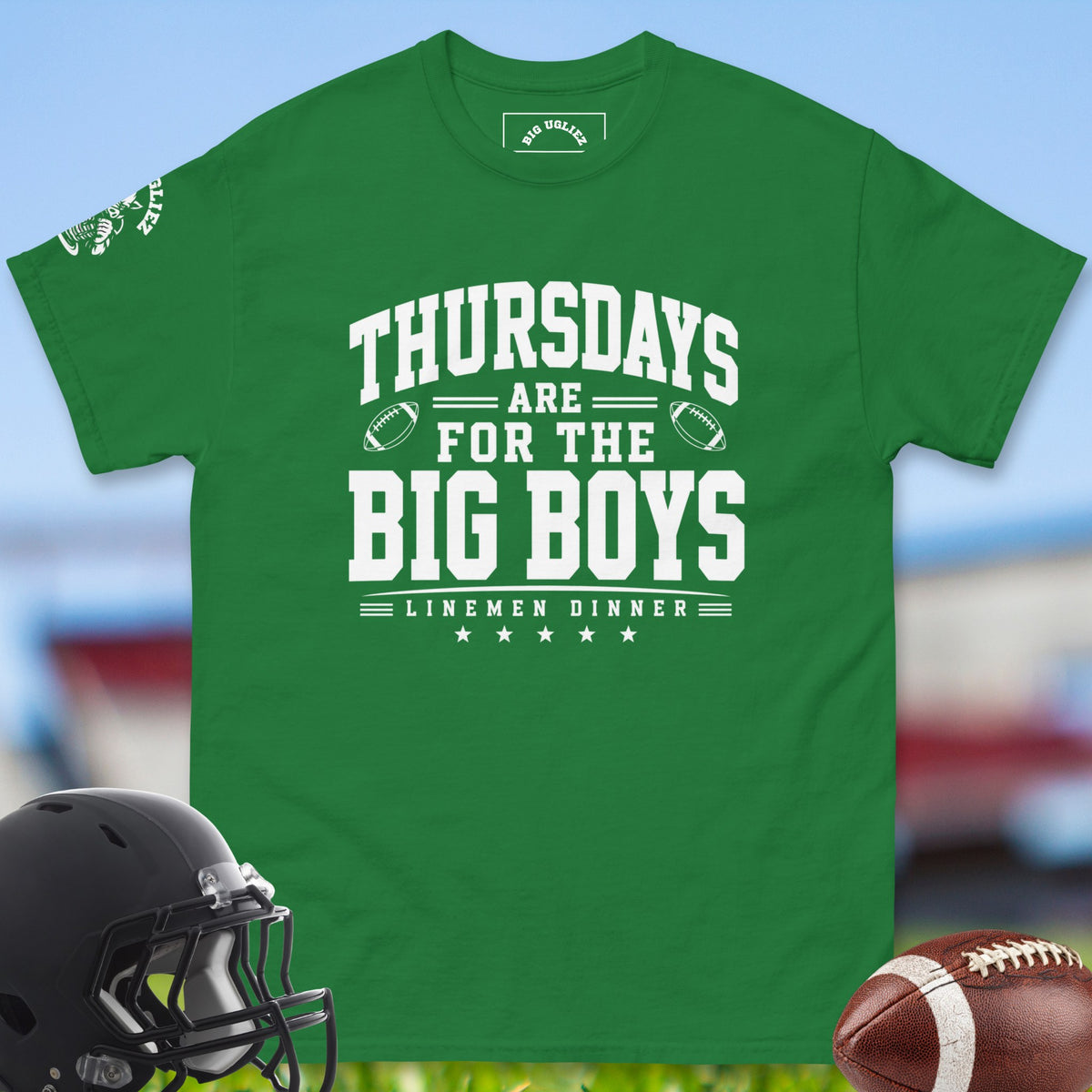 thursdays-are-for-the-big-boys-offensive-linemen-t-shirts-by-big-ugliez-in-turf-green