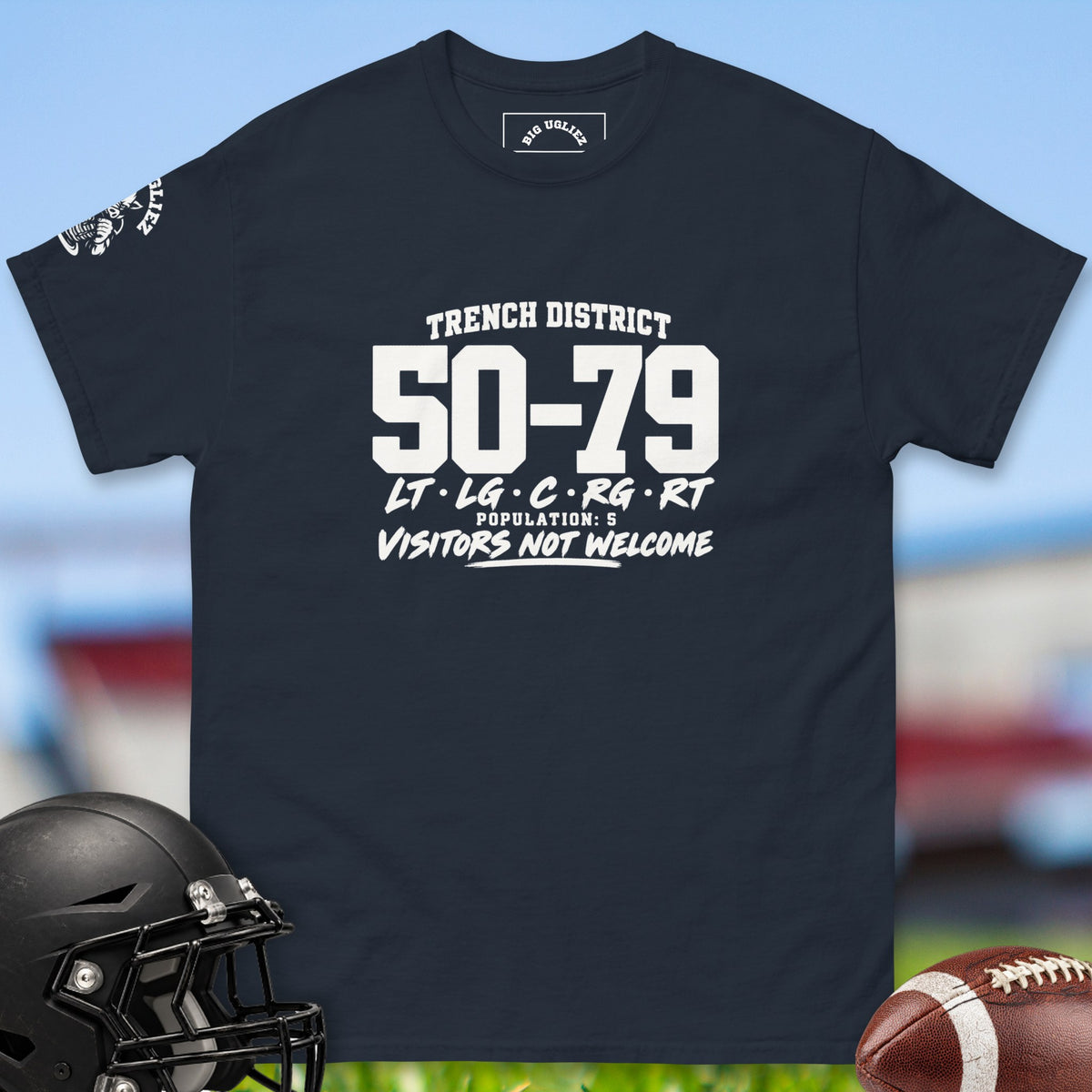 trench-district-50-79-offensive-linemen-t-shirts-by-big-ugliez-in-navy