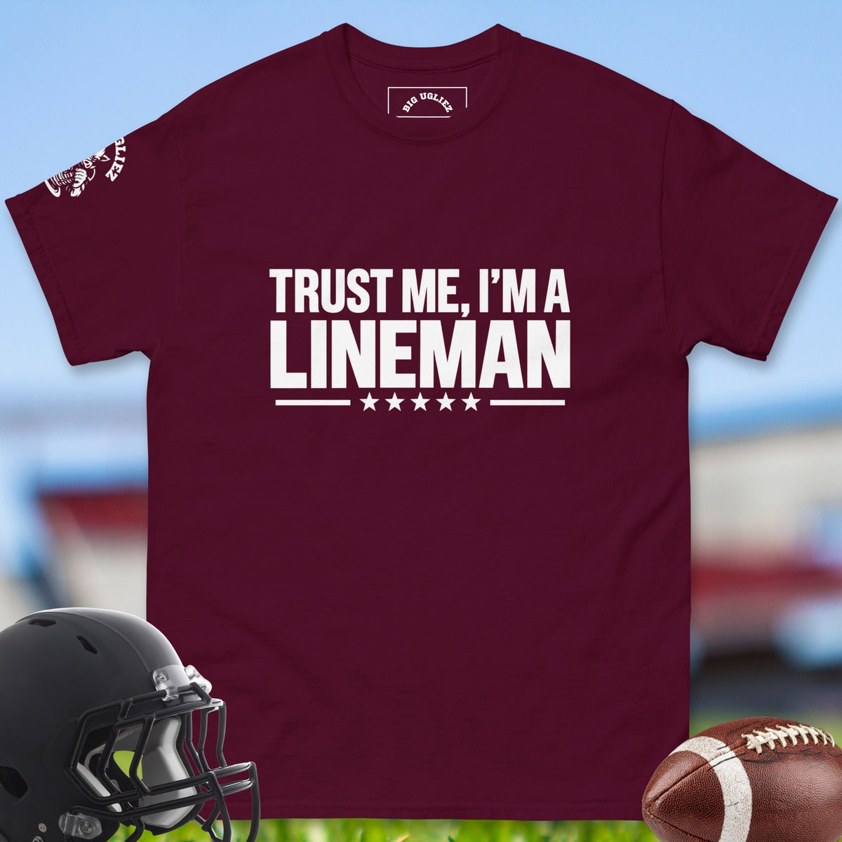 trust-me-i-m-a-lineman-offensive-linemen-t-shirts-by-big-ugliez-in-maroon