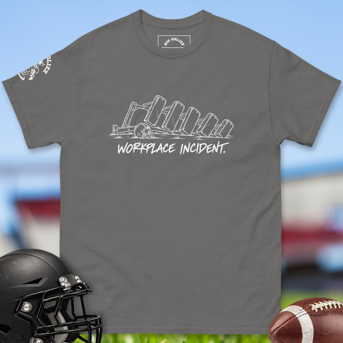 workplace-incident-offensive-linemen-t-shirts-by-big-ugliez-in-charcoal